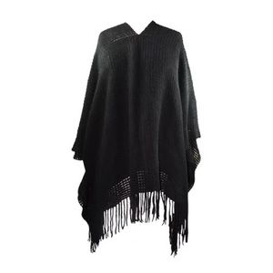HAT-ATTACK Black Lightweight Layer Poncho (NWT)
